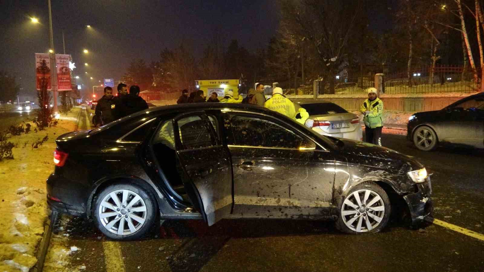 Erzurum’da zincirleme trafik kazası: 3 yaralı