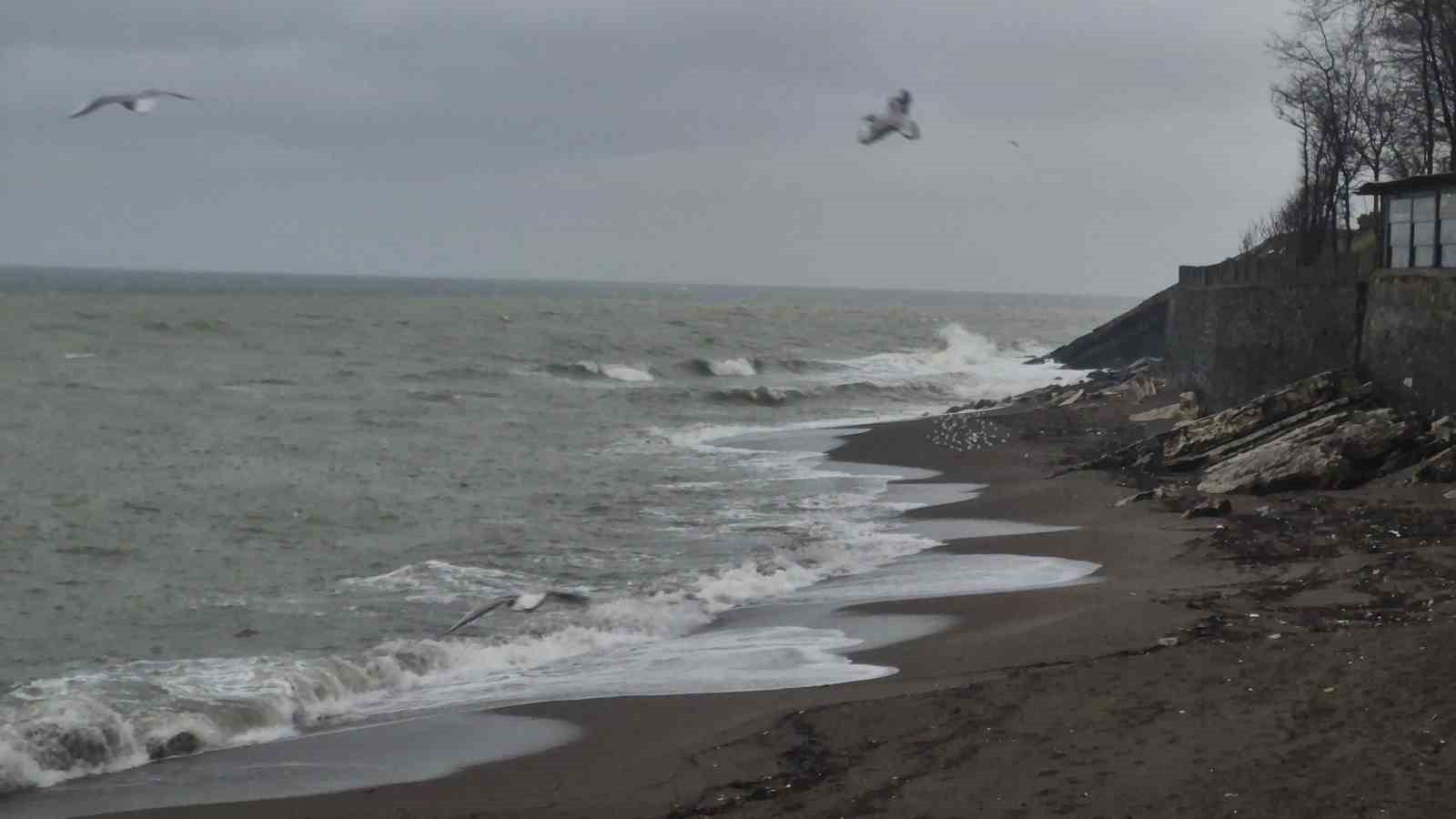 Akçakoca’da sağanak ve fırtına etkili oldu: Dalgalar sahili dövdü