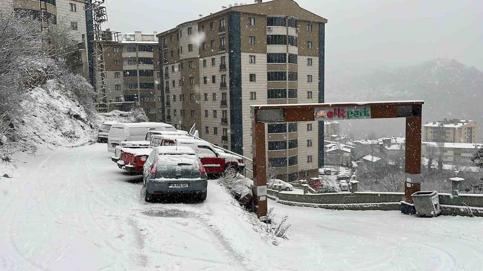 Artvin’de kar etkili oluyor