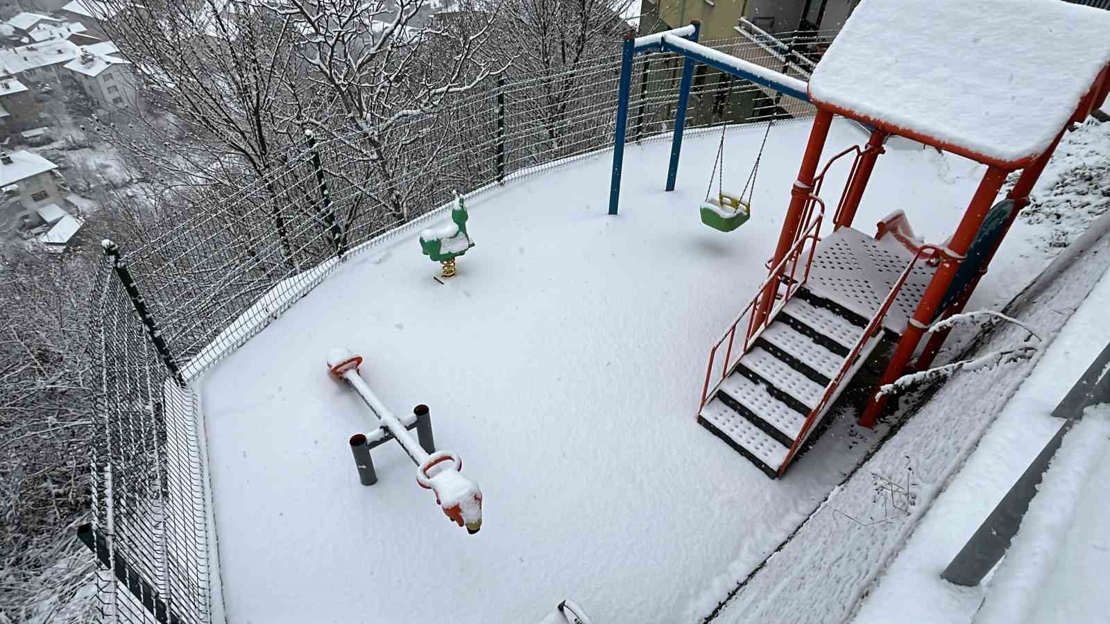 Artvin’de kar etkili oluyor