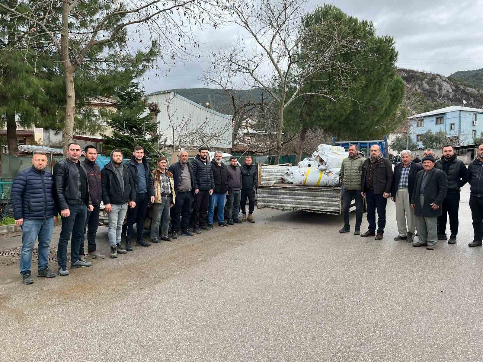 Lodostan zarar gören seralara Büyükşehir desteği