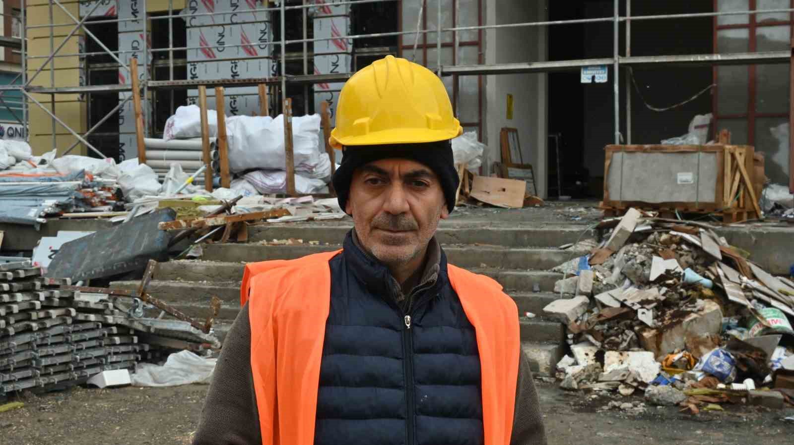 Eskişehir’in ayazında inşaatta bahar havası