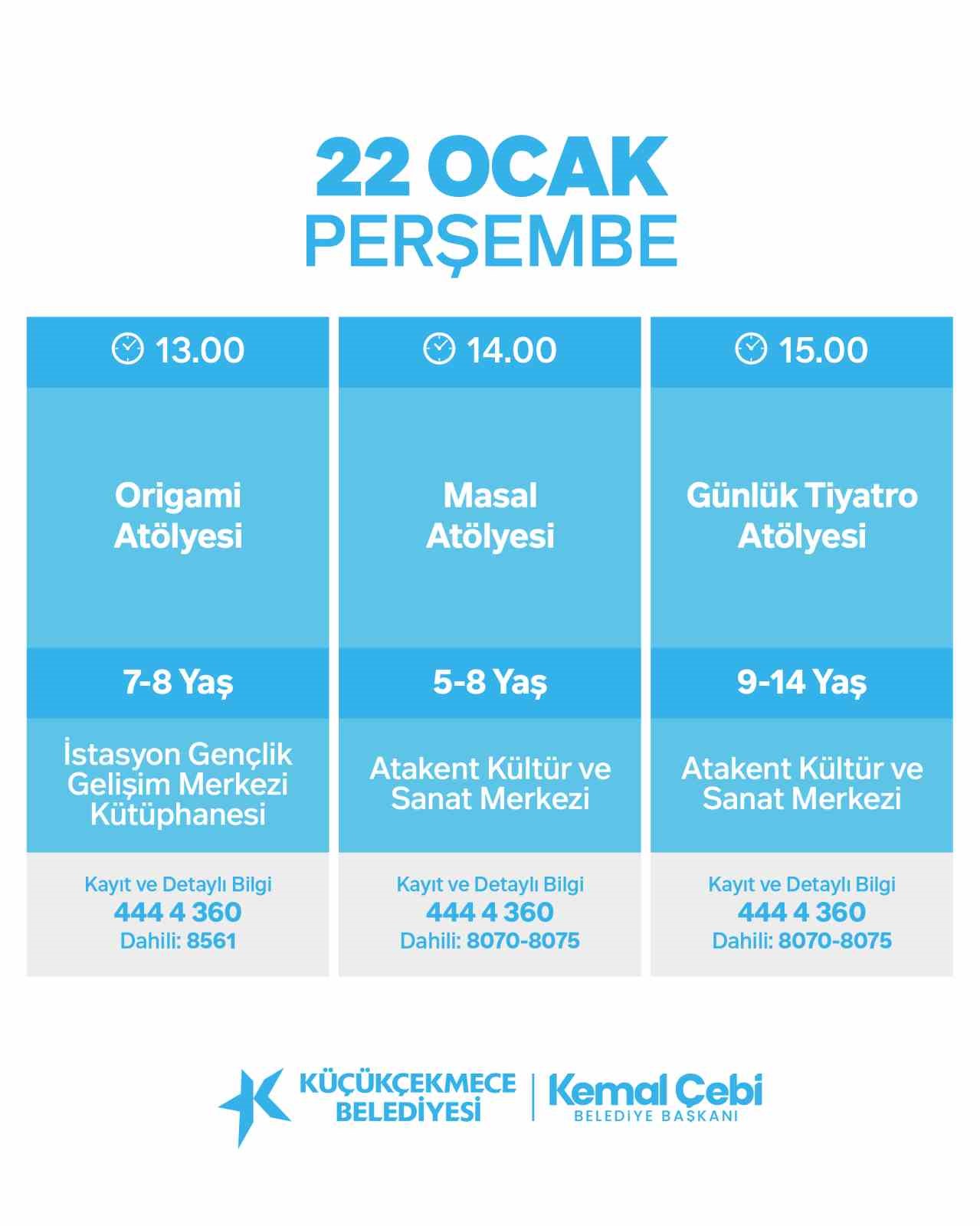 Küçükçekmece’de sömestir etkinlikleri