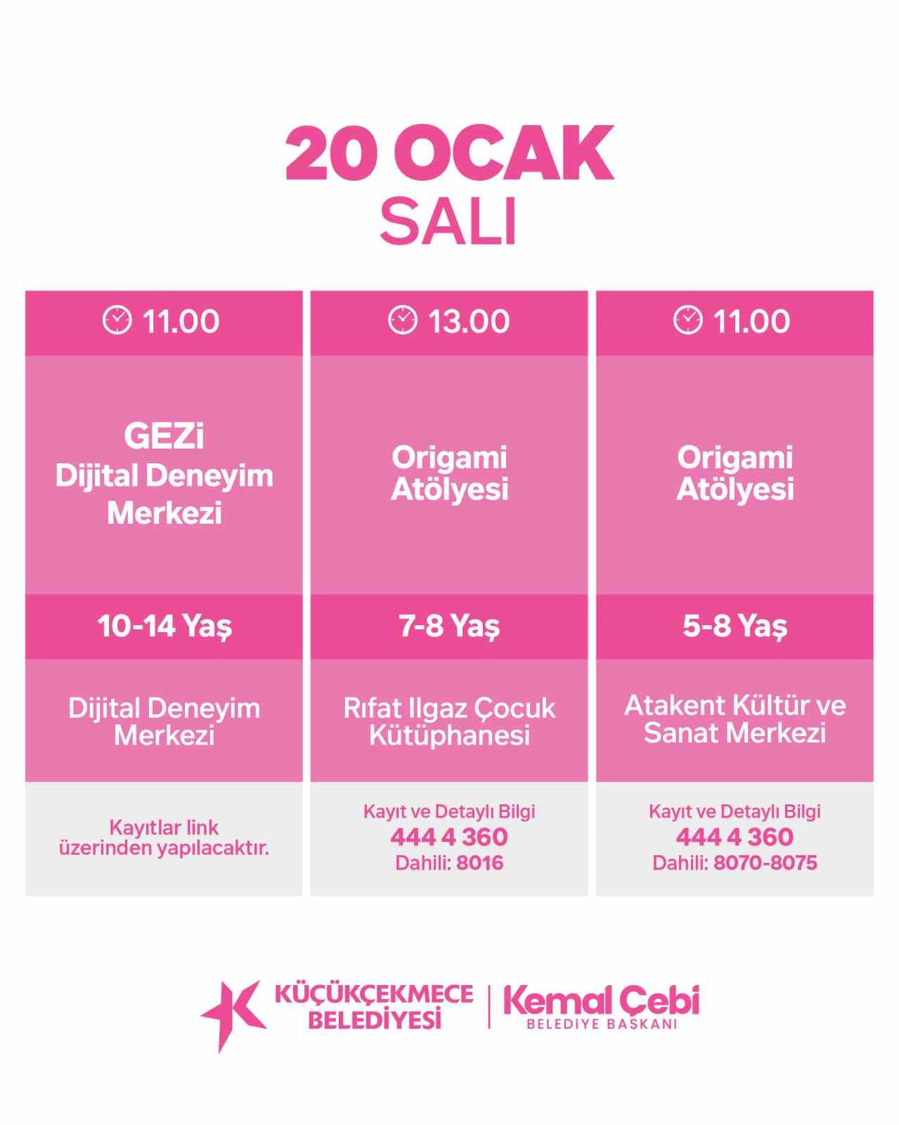 Küçükçekmece’de sömestir etkinlikleri