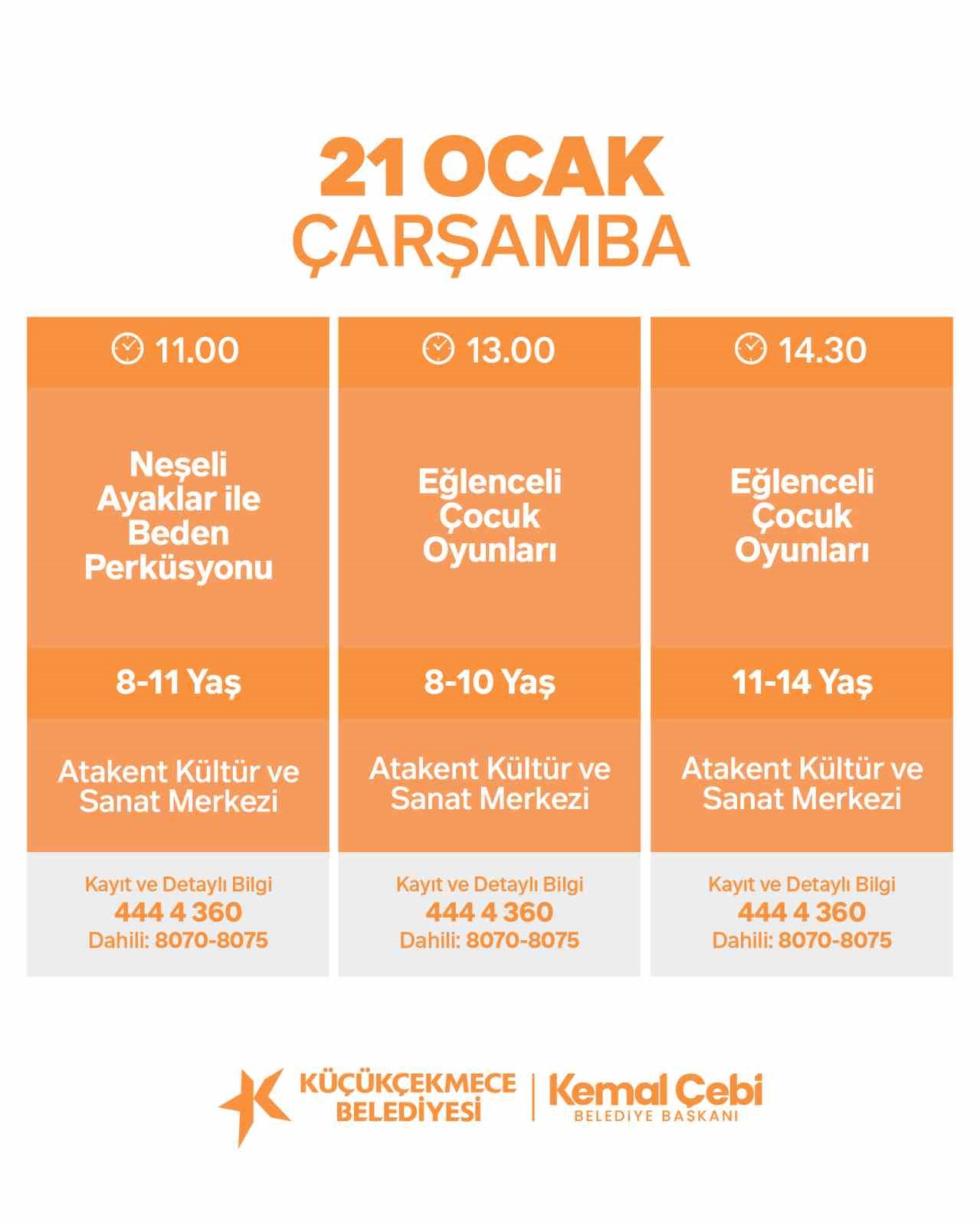 Küçükçekmece’de sömestir etkinlikleri