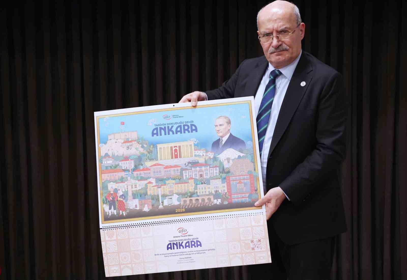 Ankara’nın tarihi dokuları ATO’nun takviminde
