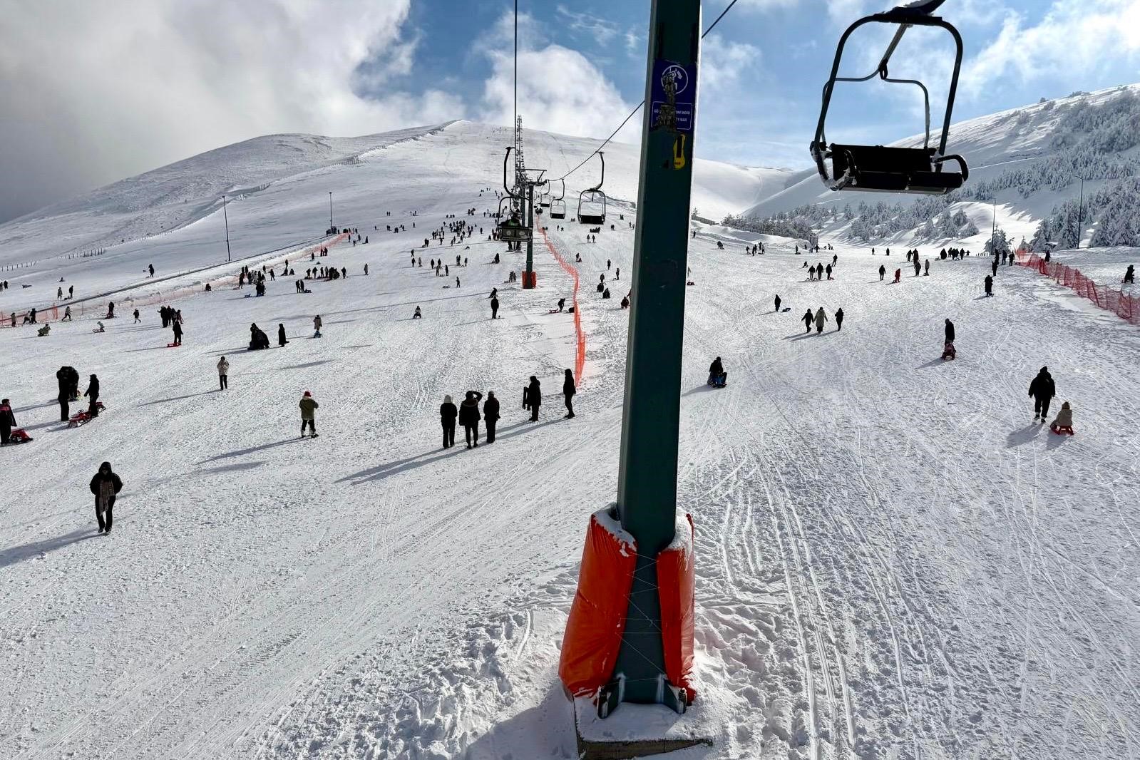 Ladik Akdağ Kayak Merkezi’ne yoğun ilgi