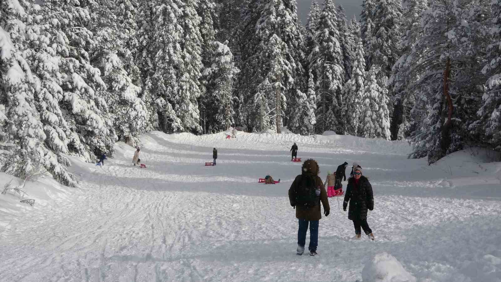 Ilgaz Dağı’nda yarıyıl tatili coşkusu
