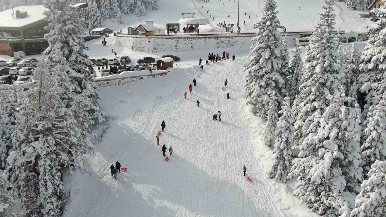 Ilgaz Dağı’nda yarıyıl tatili coşkusu