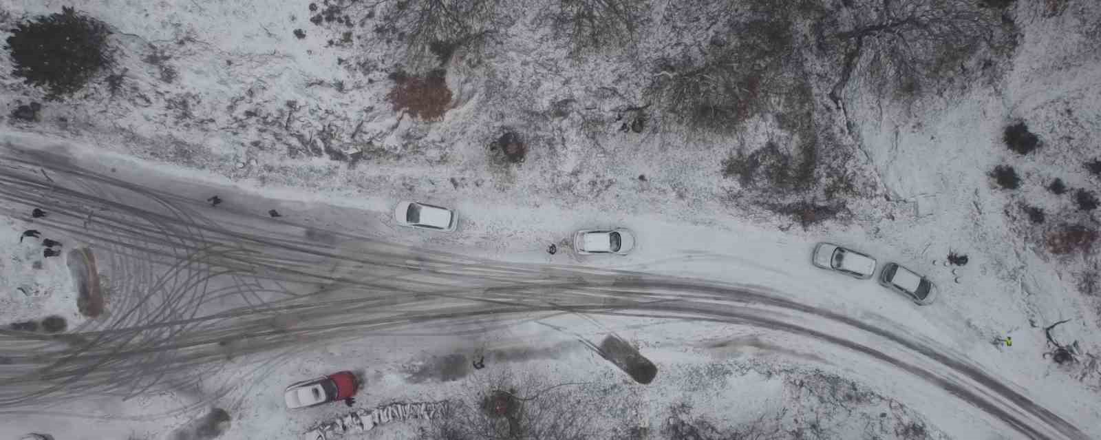 Balıkesir kar hasretini dağlarda dindirdi