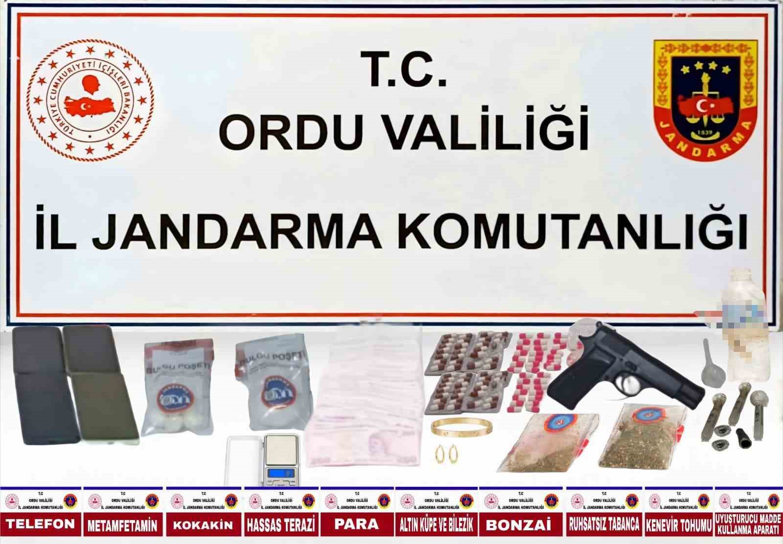 Ordu merkezli 2 ilde uyuşturucu operasyonu: 6 gözaltı