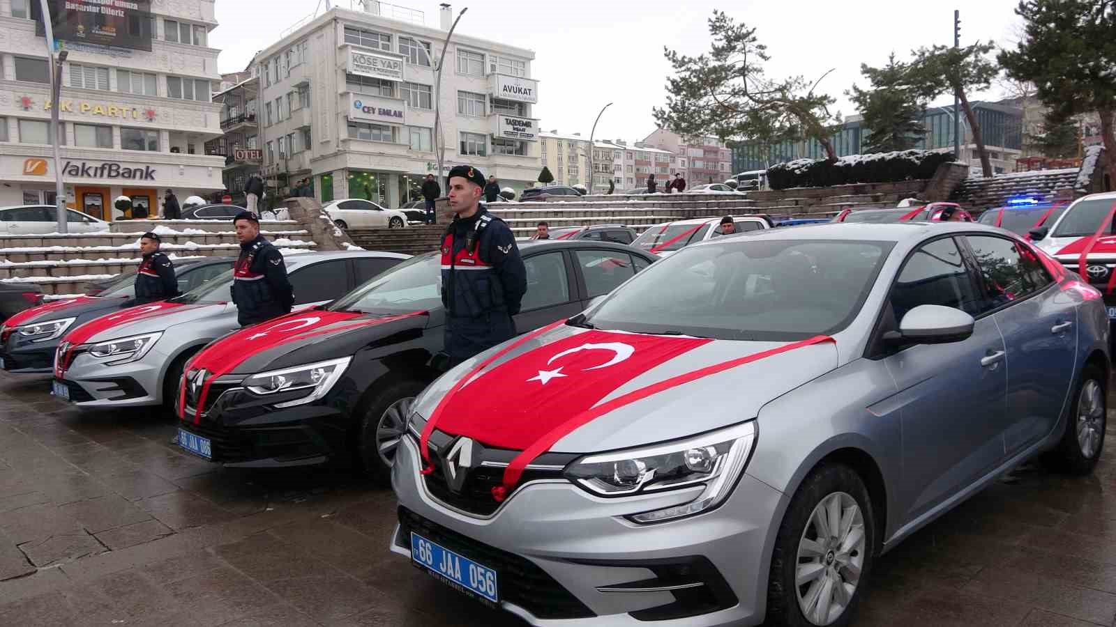 Yozgat’ta emniyet ve jandarmaya 54 yeni araç