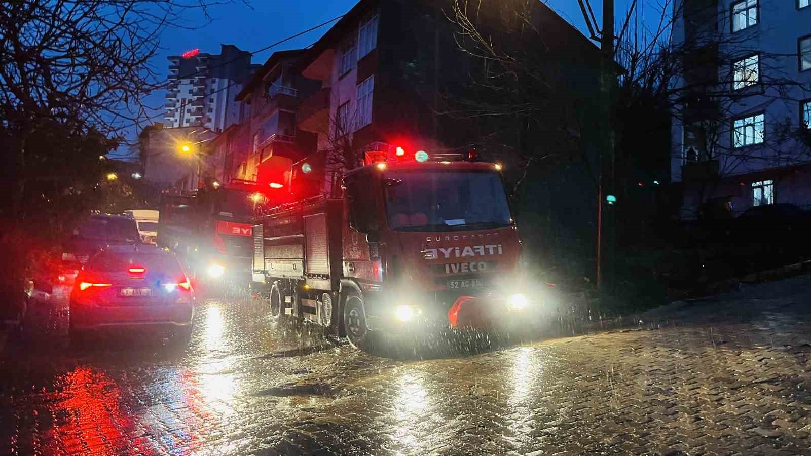 Ordu’da asılsız yangın ihbarı ekipleri alarma geçirdi