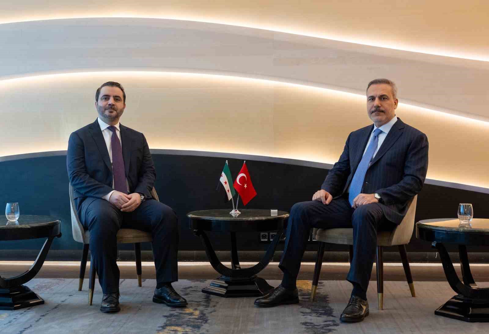 Dışişleri Bakanı Fidan, Suriyeli mevkidaşı Şeybani ile görüştü