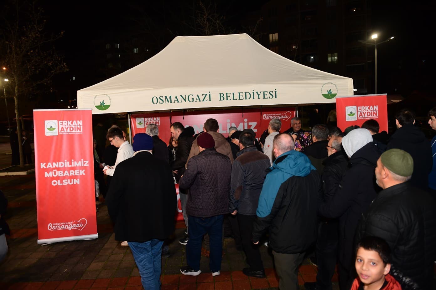 Miraç Kandili’nde Osmangazi’de gönüller bir oldu