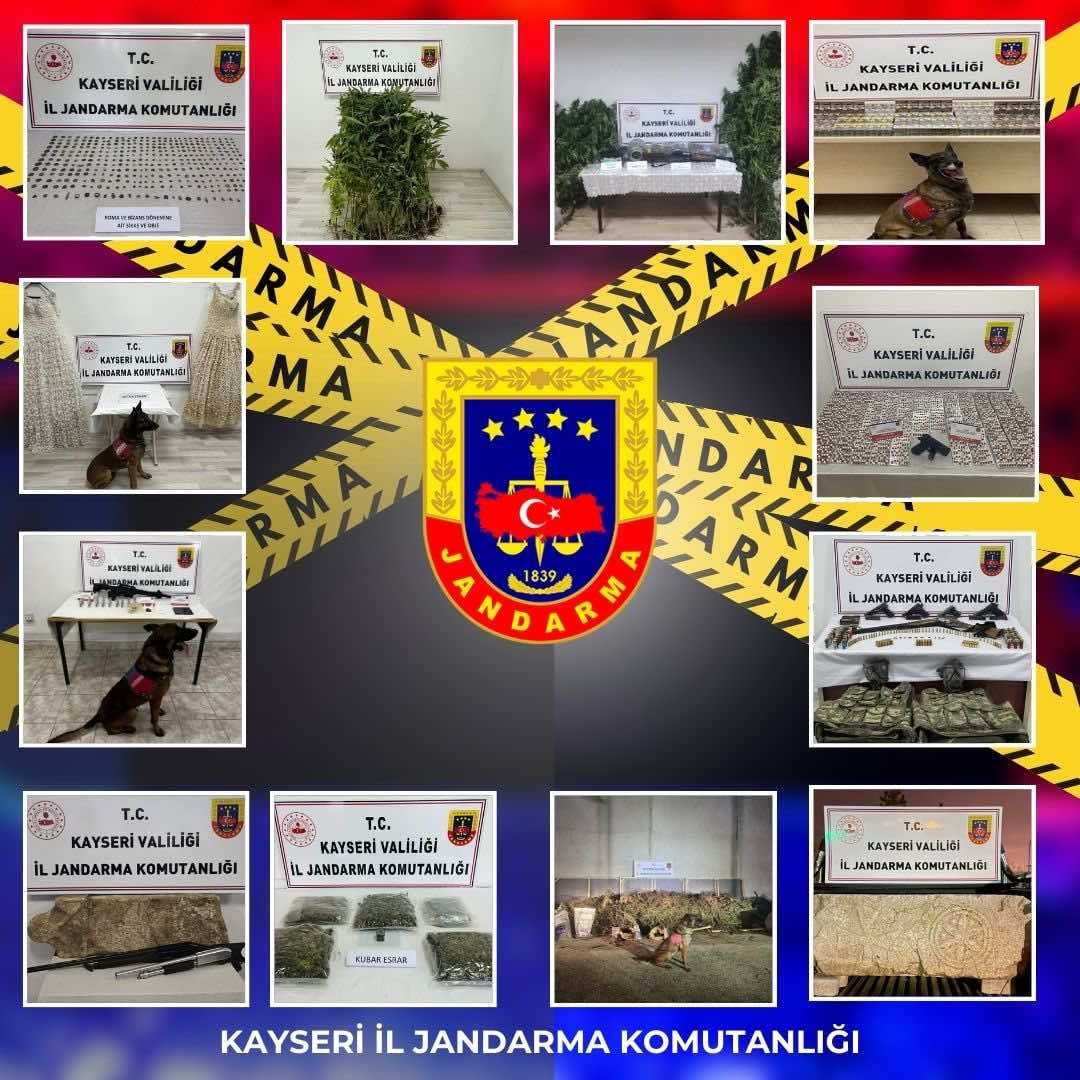 Kayseri’de jandarma ekipleri 2025 yılında 7 bin 900 aranan şahsı yakaladı