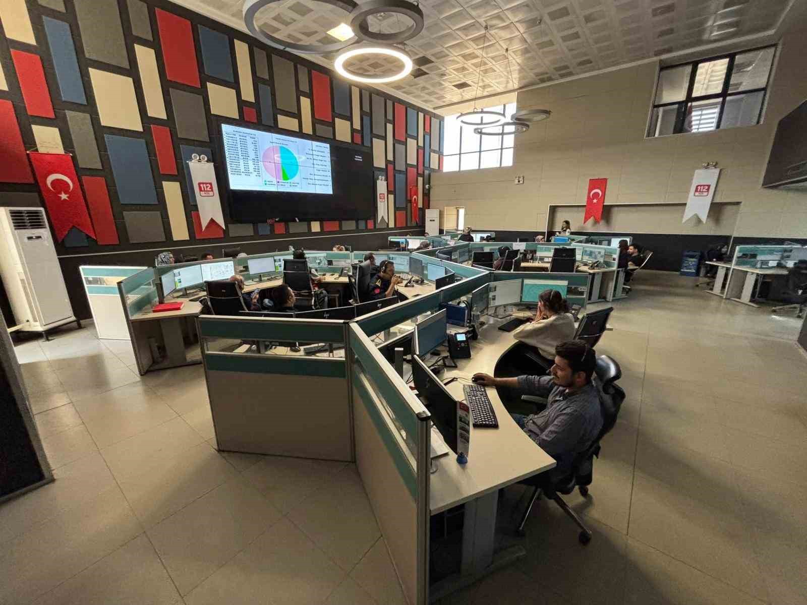 Gaziantep’te 112’ye 2025 yılında gelen çağrıların yüzde 72’si asılsız çıktı