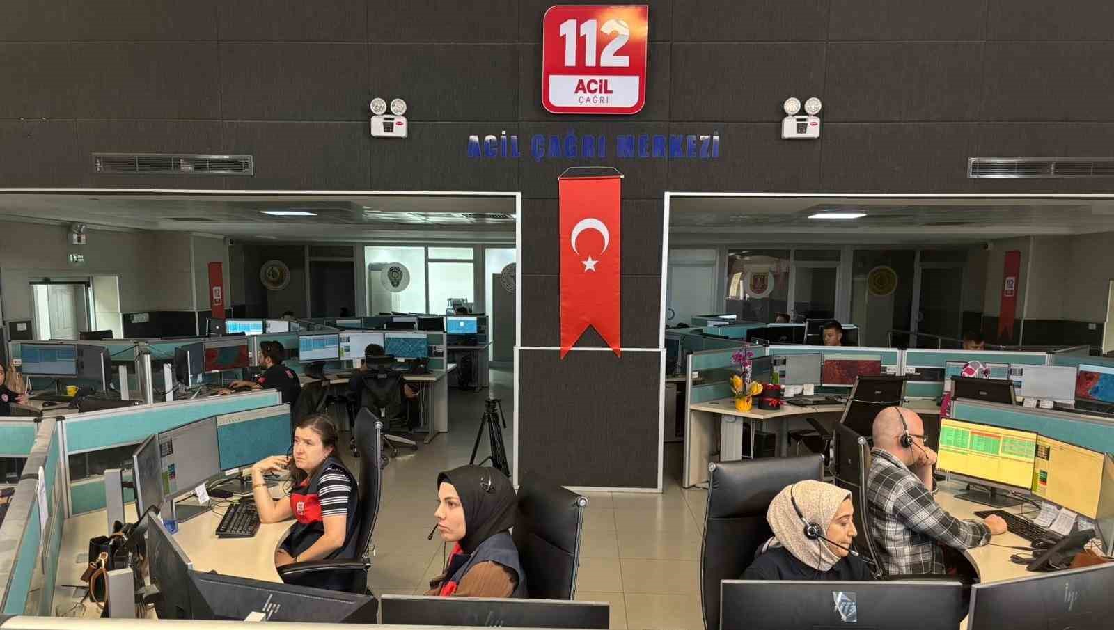 Gaziantep’te 112’ye 2025 yılında gelen çağrıların yüzde 72’si asılsız çıktı