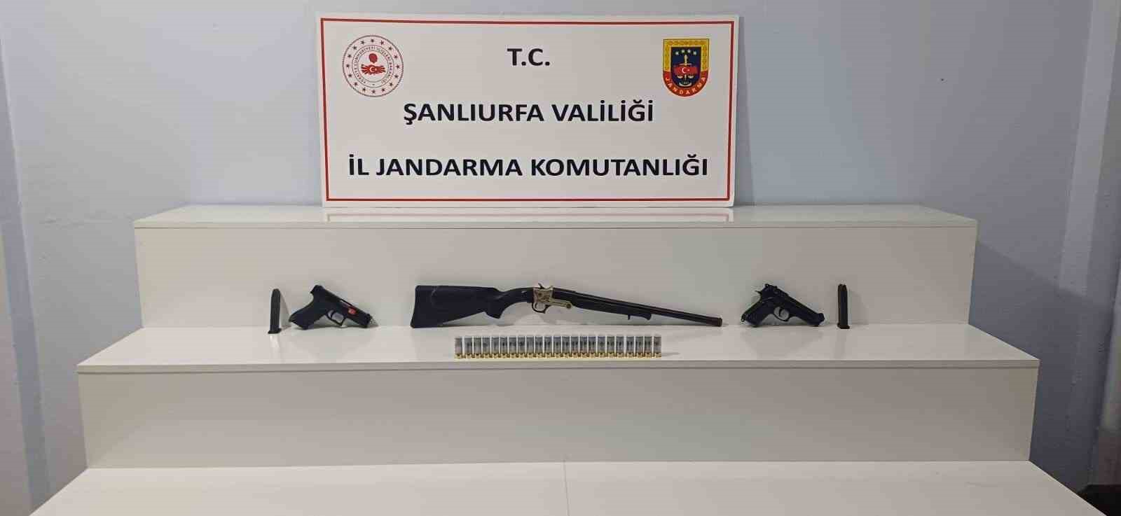 Şanlıurfa’da 7 adet ruhsatsız silah ele geçirildi