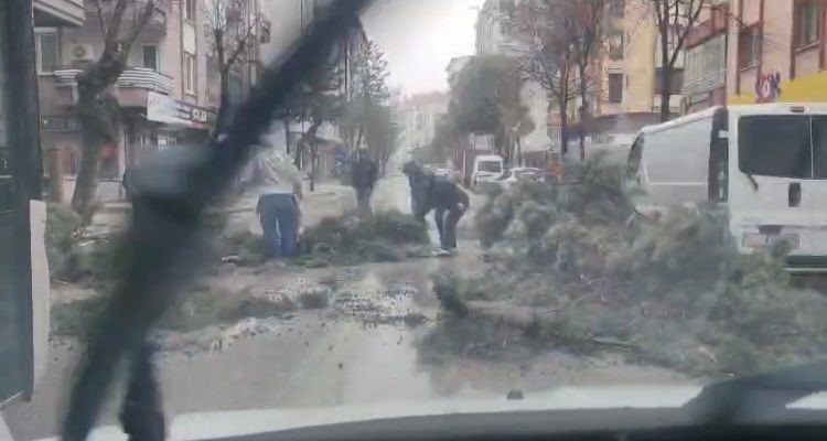 Isparta’da sağanak ve fırtına hayatı olumsuz etkiledi