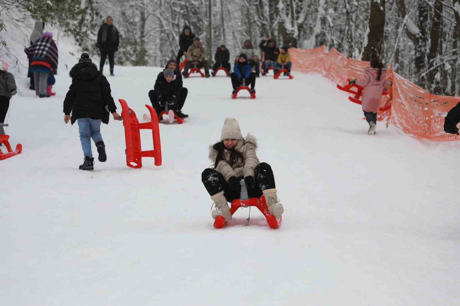Çocuklar karne sevincini kızak şenliğinde yaşayacak