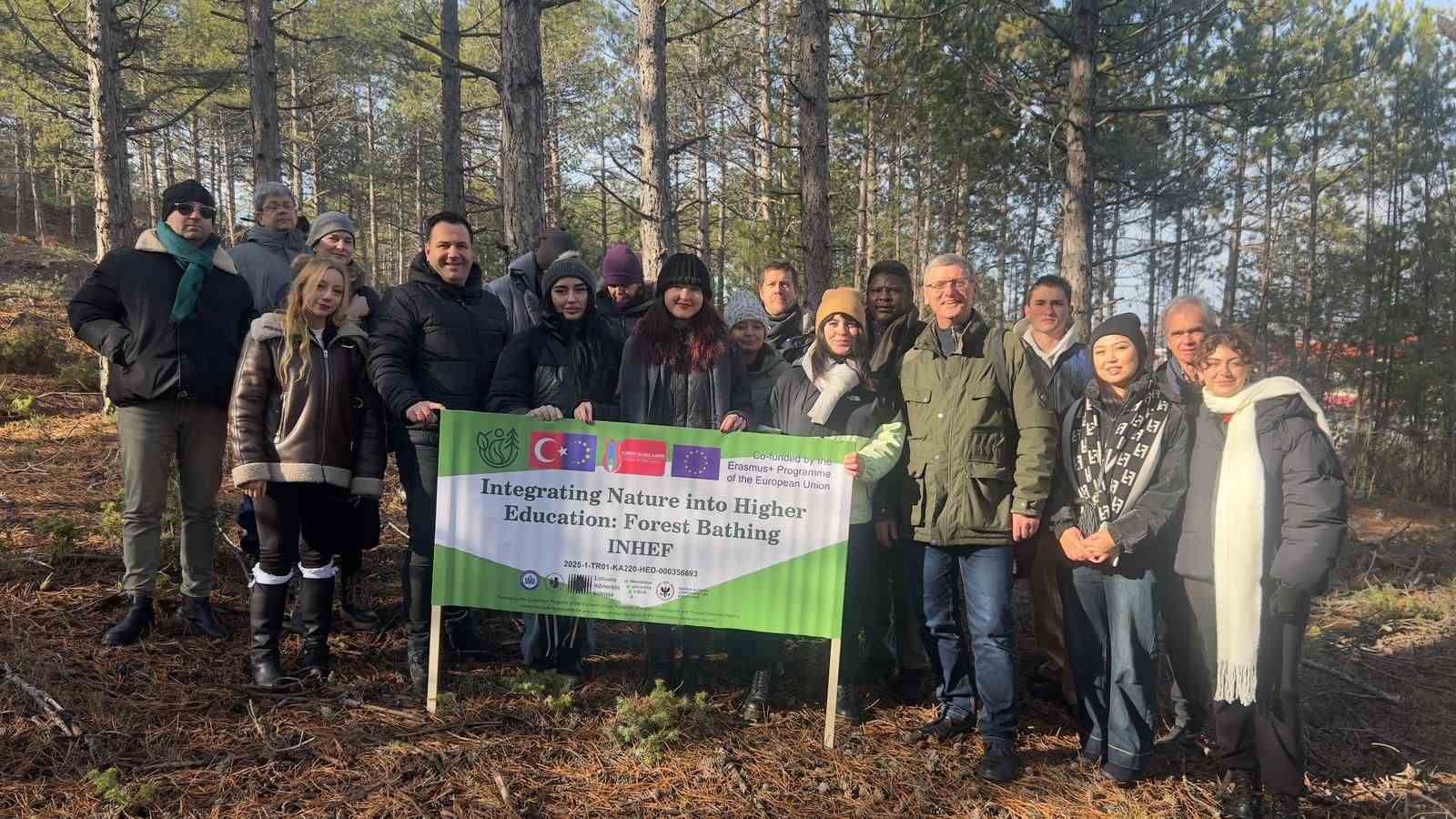 “Doğanın Yükseköğretime Entegre Edilmesi: Orman Banyosu” projesi başladı