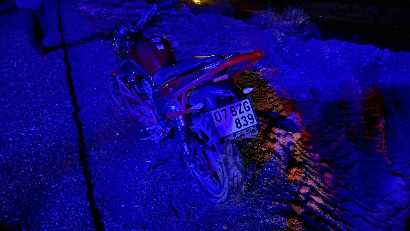 Gazipaşa’da motosiklet kazası: 1 yaralı