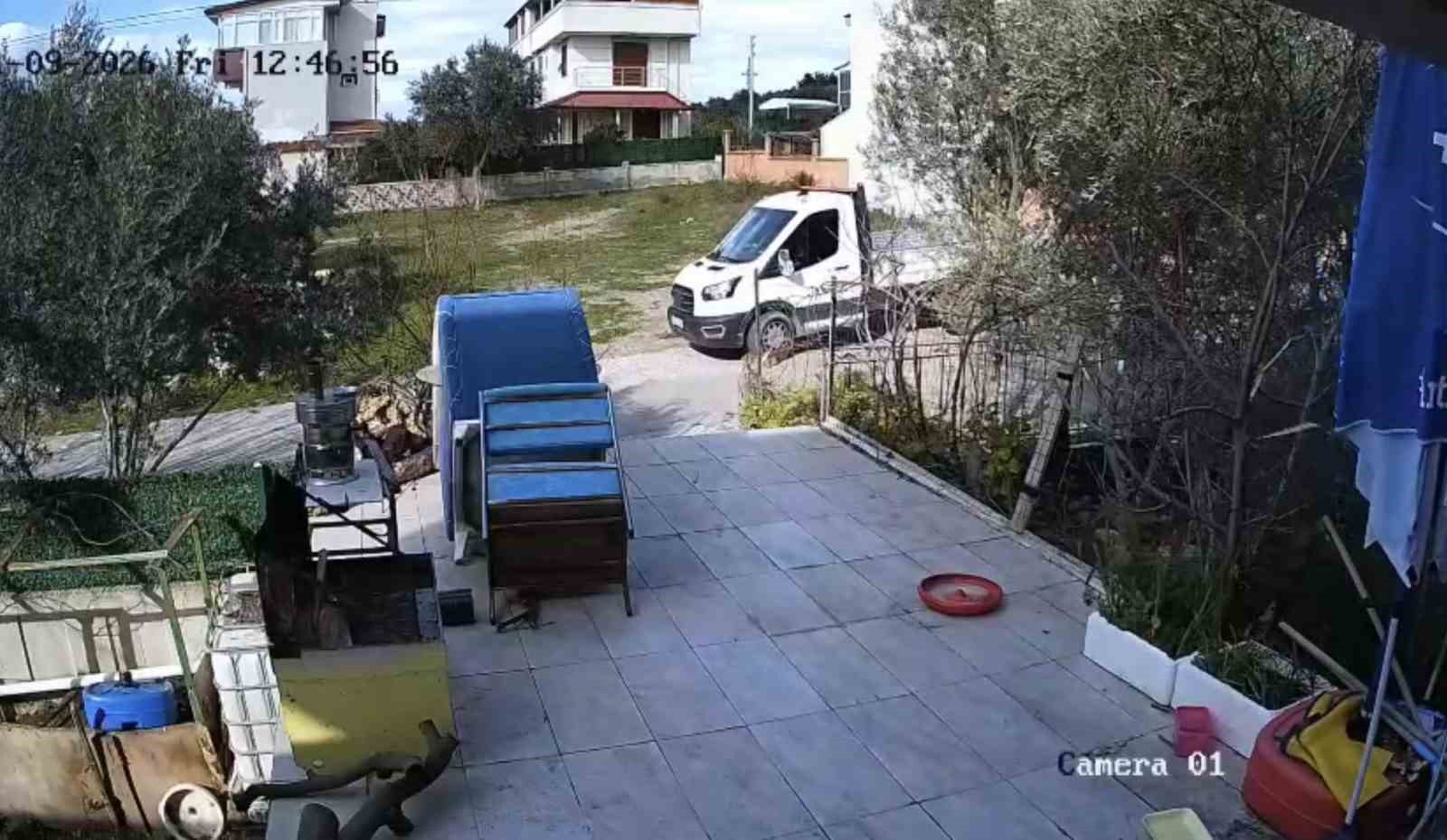 Yerde yatan köpeği ezip yoluna devam etti