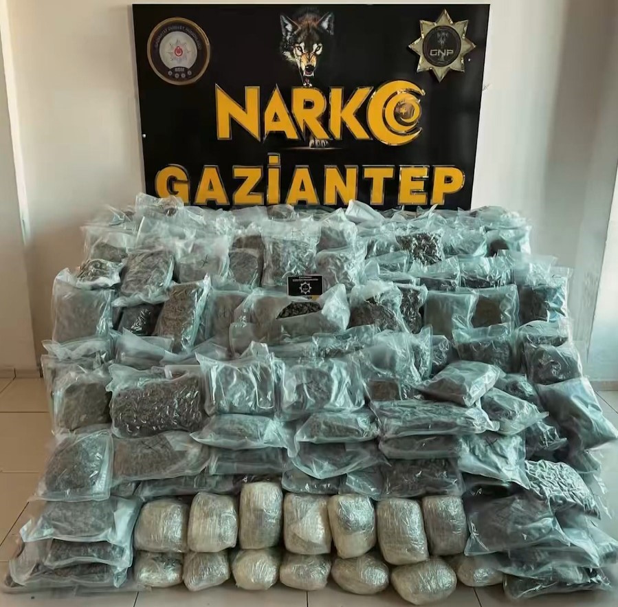 Gaziantep’te 2025’te 612 kilo uyuşturucu madde ele geçirildi