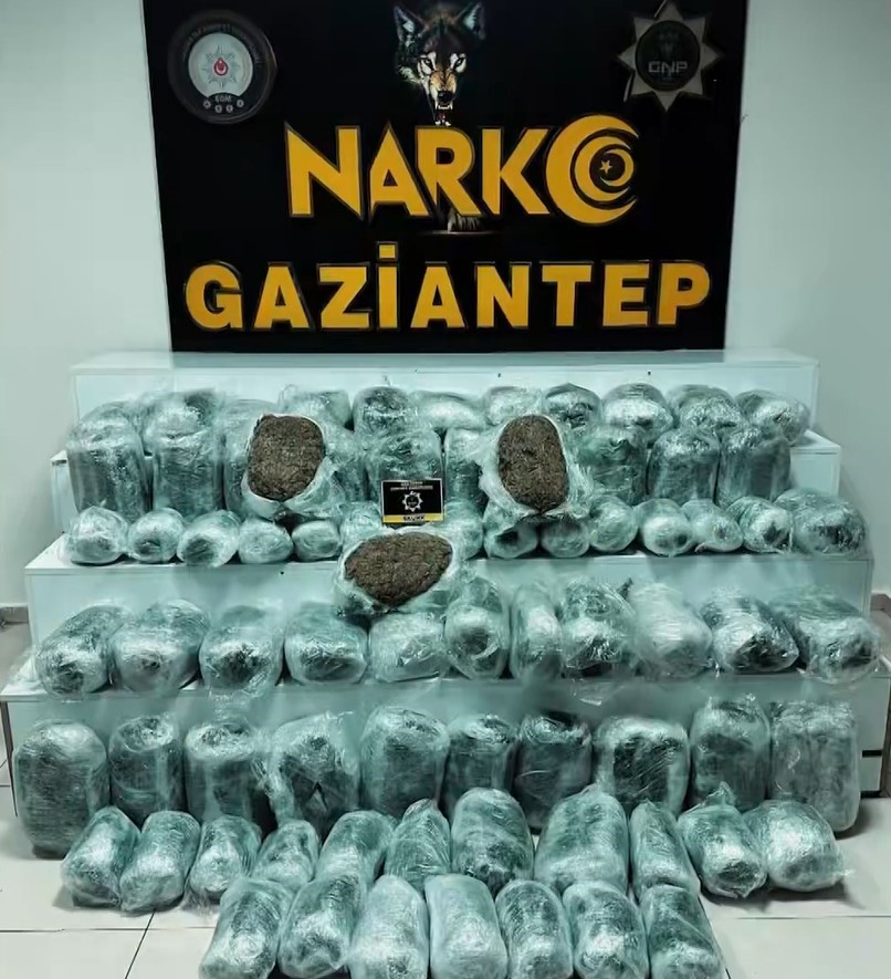Gaziantep’te 2025’te 612 kilo uyuşturucu madde ele geçirildi