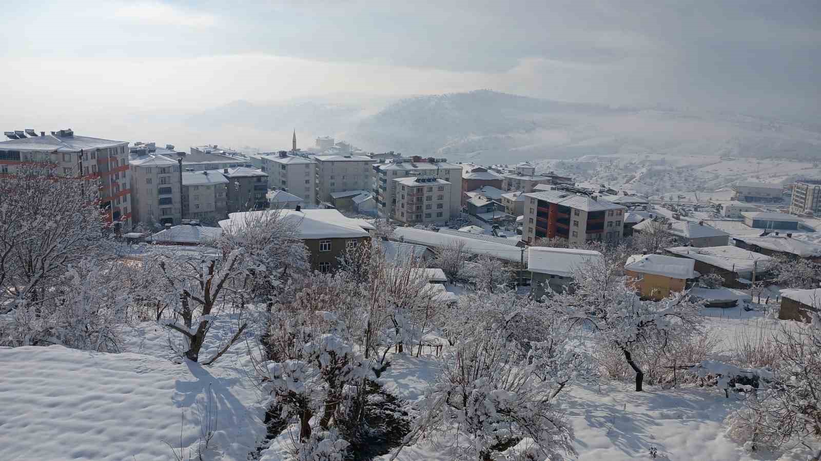 Kulp’ta kar manzaraları