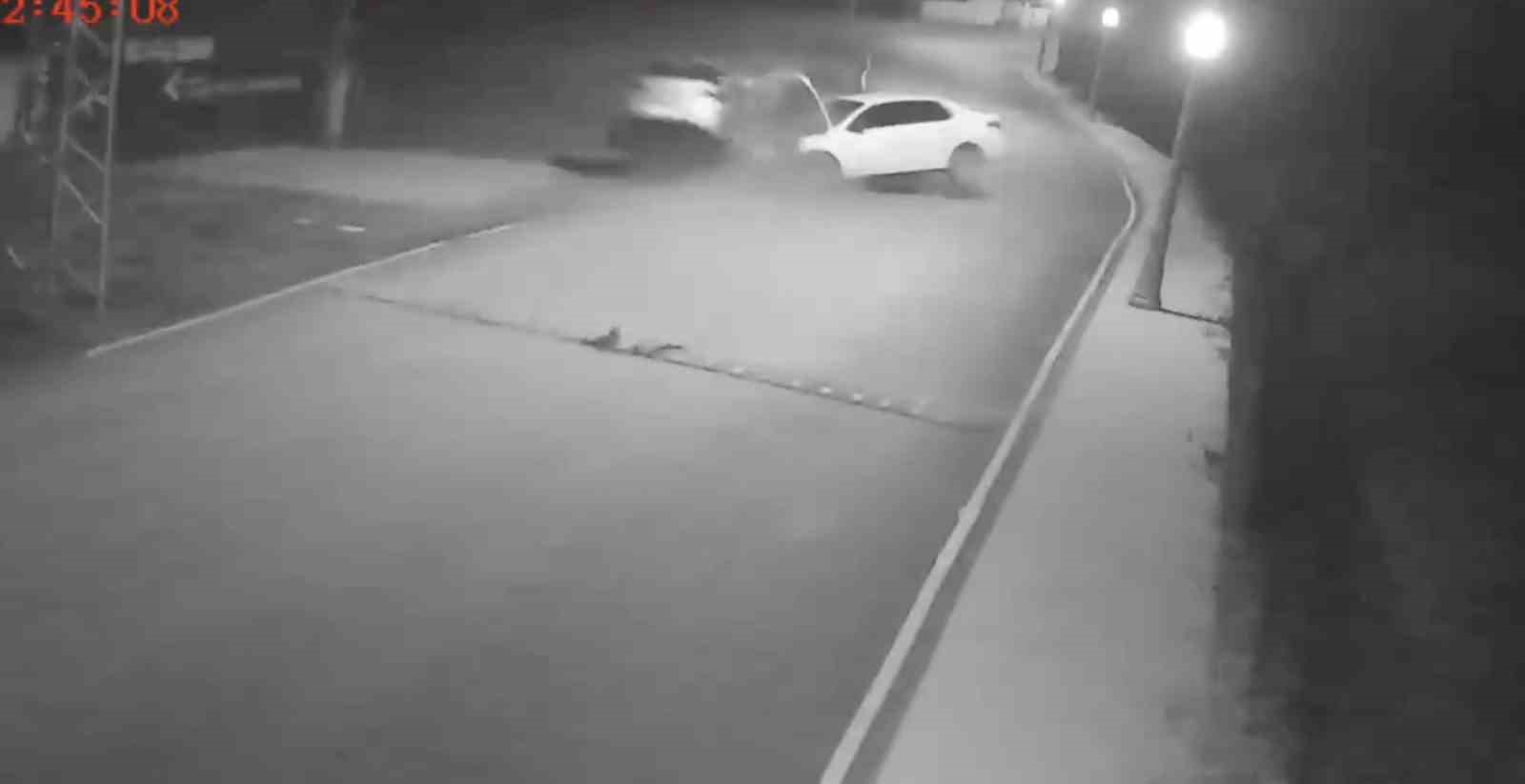 Ehliyetsiz sürücü kazaya karışmıştı anların kamera görüntüsü ortaya çıktı