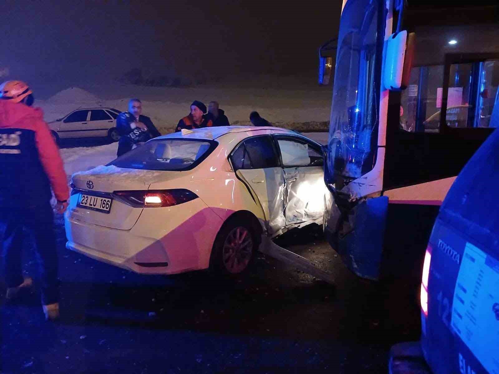 Elazığ’da trafik kazası: 1 yaralı