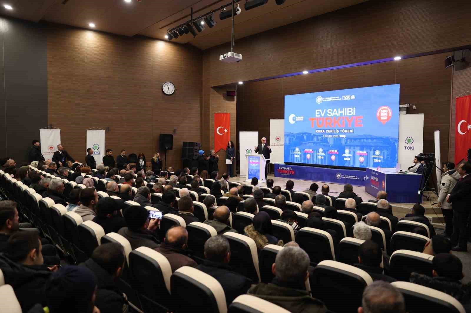 Muş’ta 2 bin 142 konutun hak sahipleri kura ile belirlendi