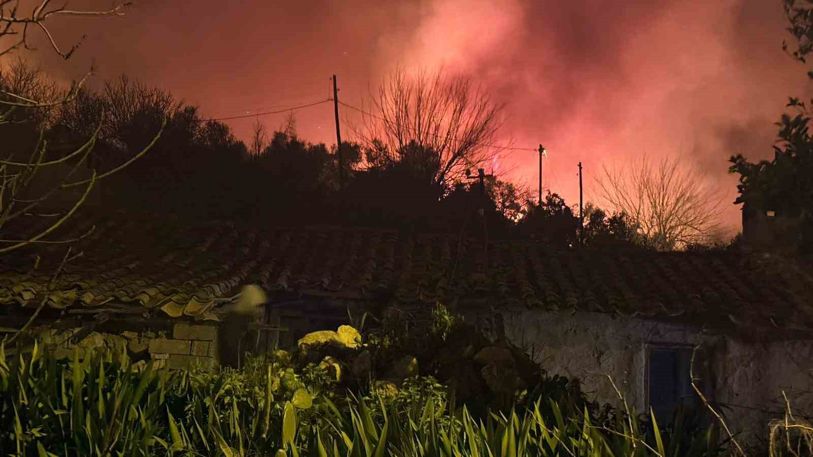 Antalya’da evleri tehdit eden orman yangını kontrol altına alındı