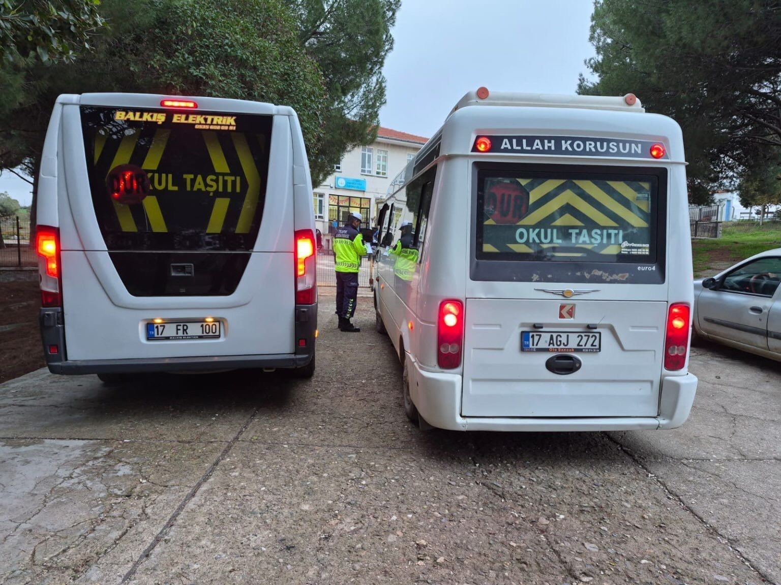 Çanakkale’de okul servislerine denetim