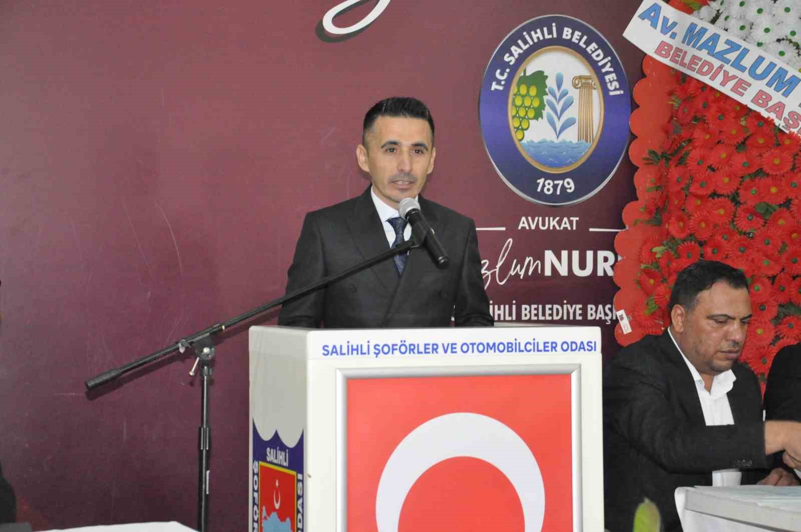 Salihli Şoförlerde Samet Balgönül, yeniden başkan seçildi