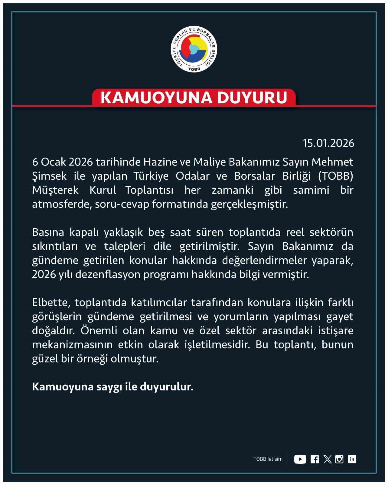 “Farklı görüşlerin gündeme getirilmesi ve yorumların yapılması gayet doğaldır”