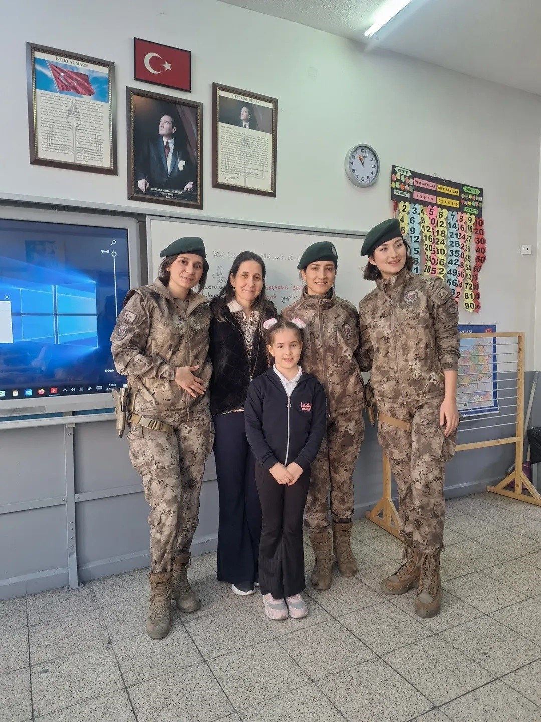 Özel Harekat polislerinden şehit kızına doğum günü sürprizi