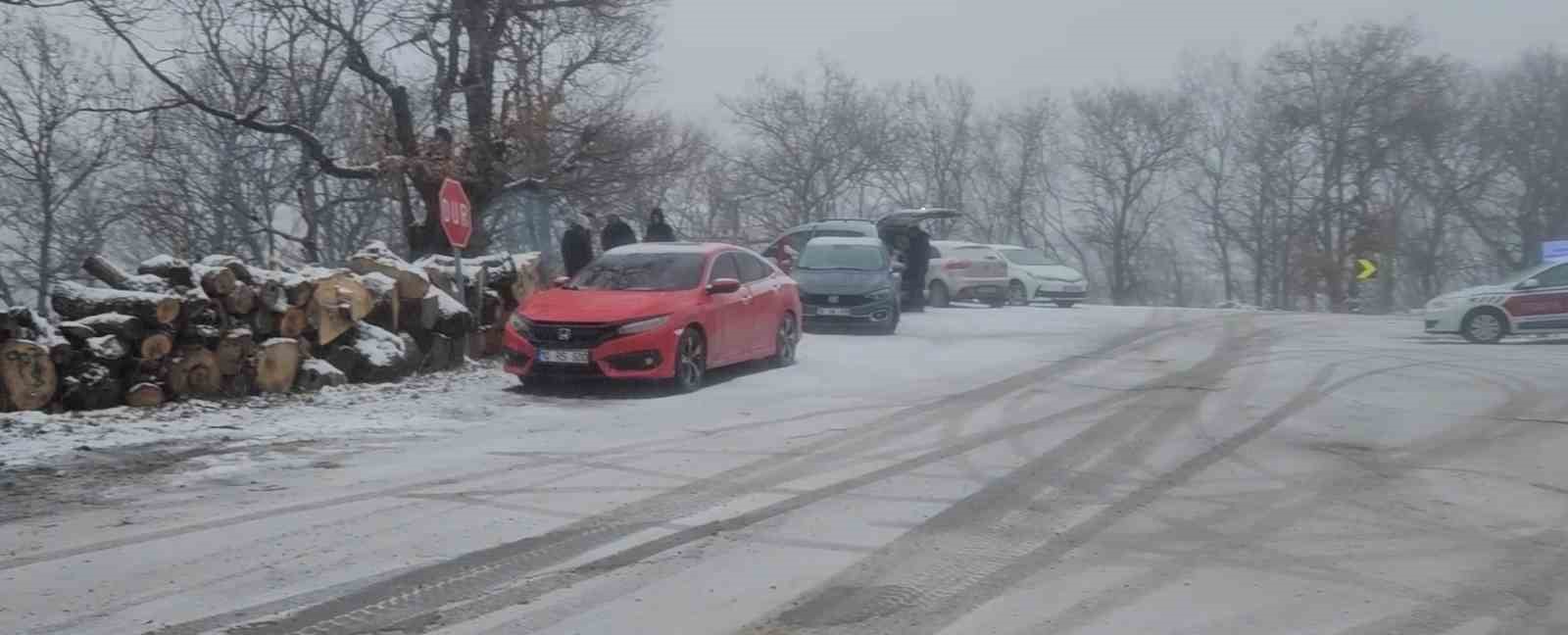 Balıkesir kar hasretini dağlarda dindirdi