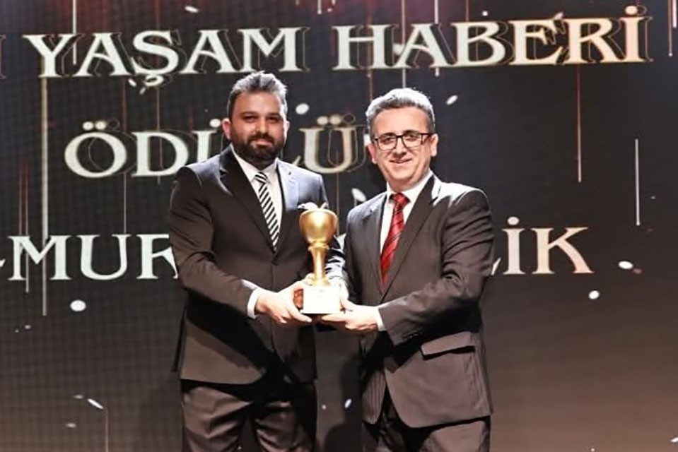 İHA muhabiri Murat Çelik’e “yılın yaşam haberi” ödülü