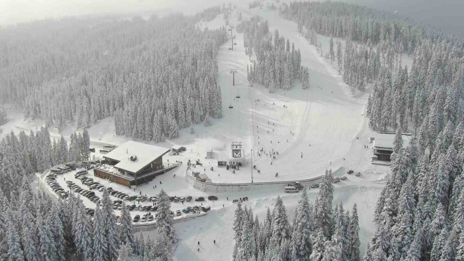 Ilgaz Dağı’nda yarıyıl tatili coşkusu