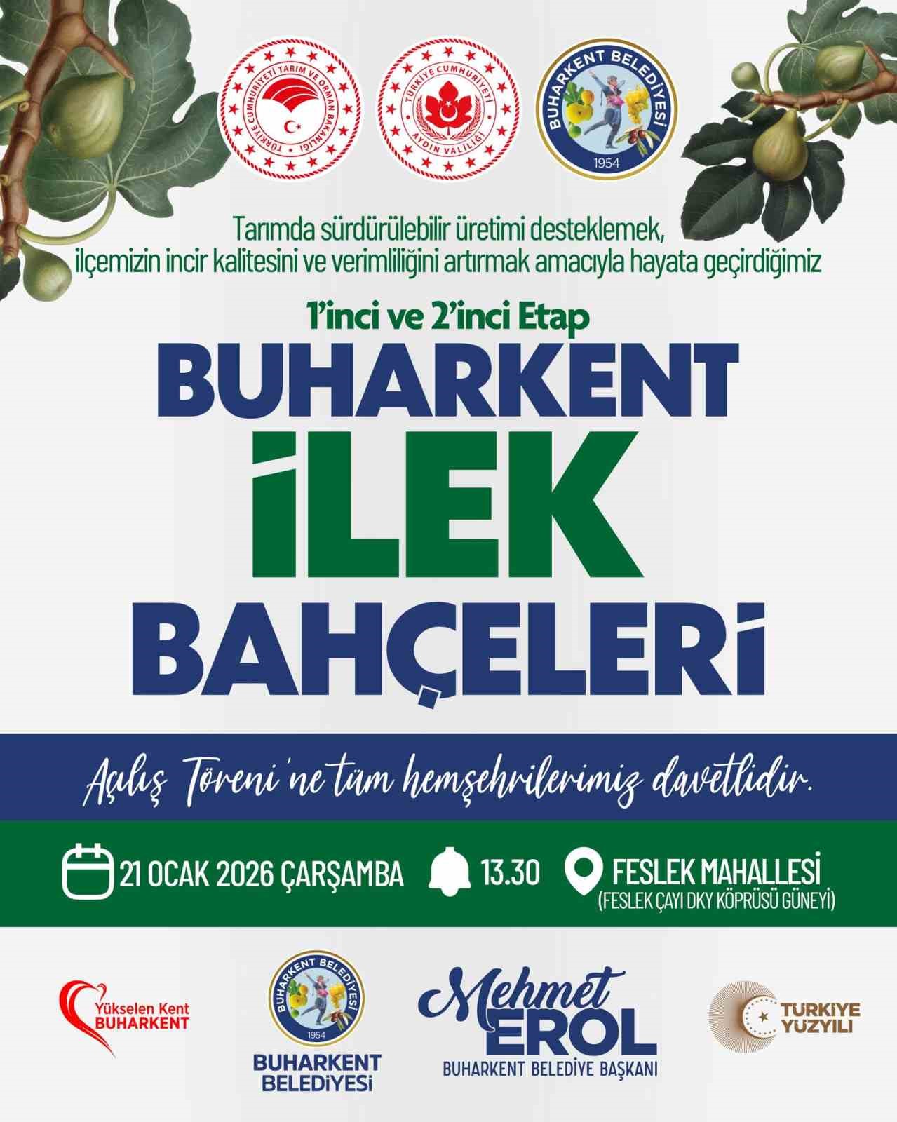 İncirde verim ve kalite için Buharkent’te örnek proje