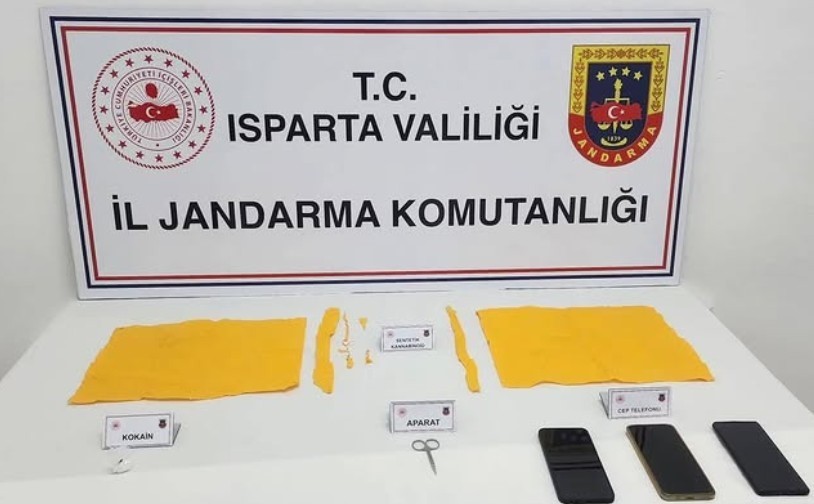 Isparta’da jandarmanın uyuşturucu operasyonunda 2 şüpheli tutuklandı