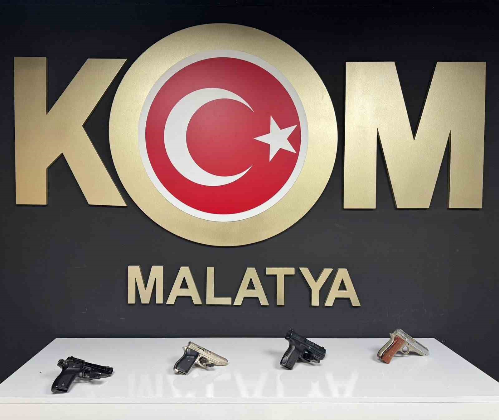 Malatya’da ruhsatsız silah operasyonu