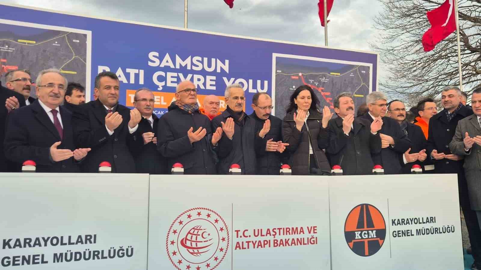 Samsun Batı Çevre Yolu’nun temeli atıldı