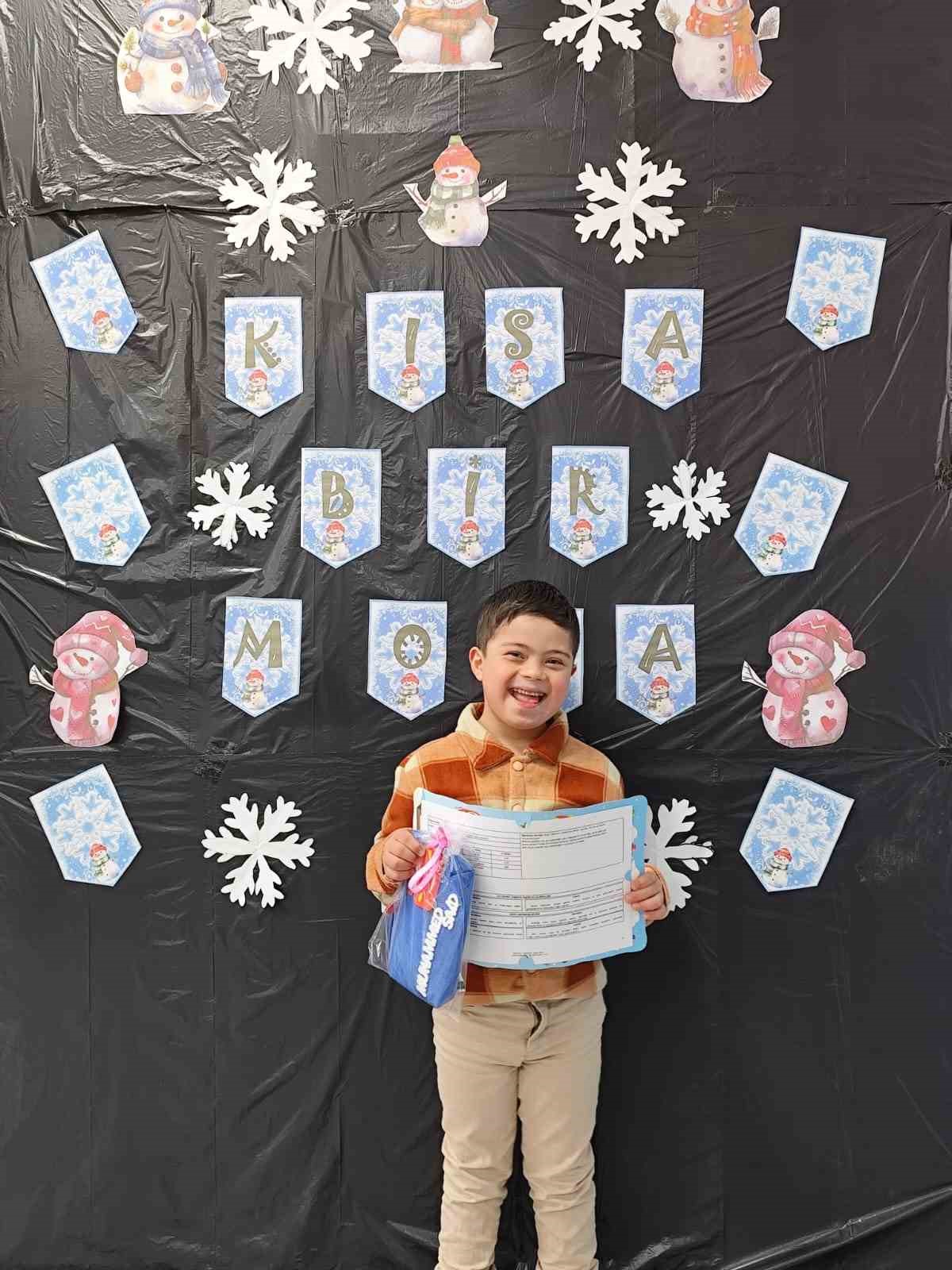 Şanlıurfa’da özel öğrenci Muhammed Said ilk karnesini aldı