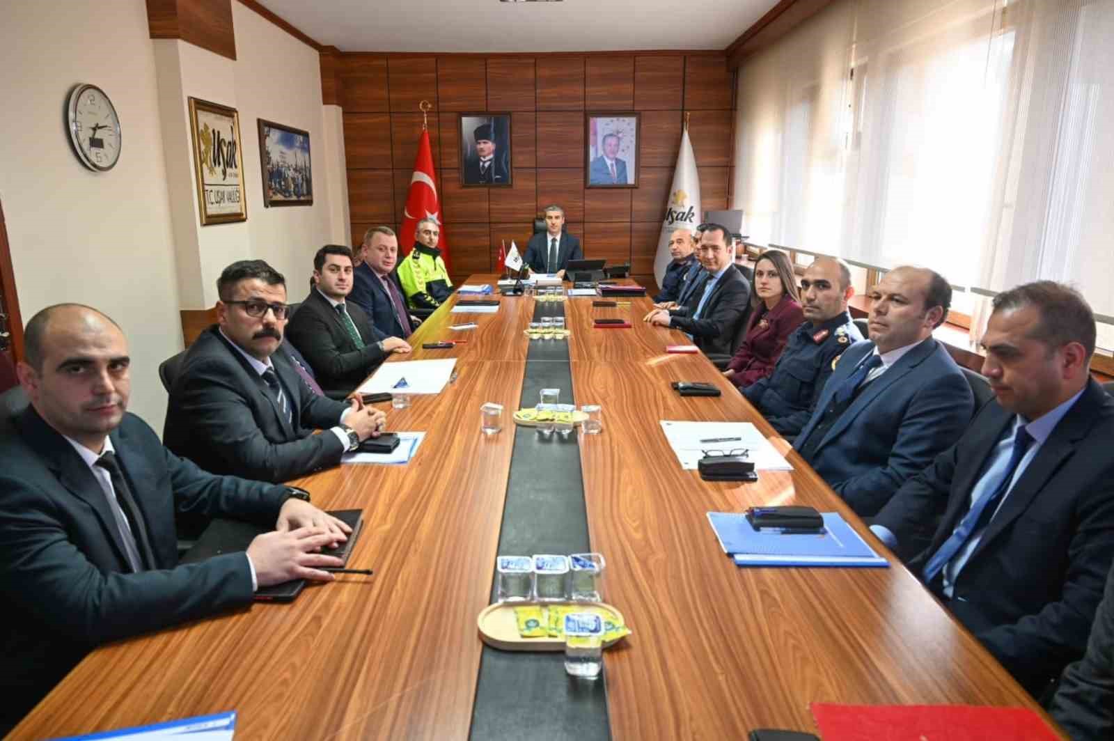 Uşak’ta İl Güvenlik Asayiş ve Koordinasyon Kurulu toplandı
