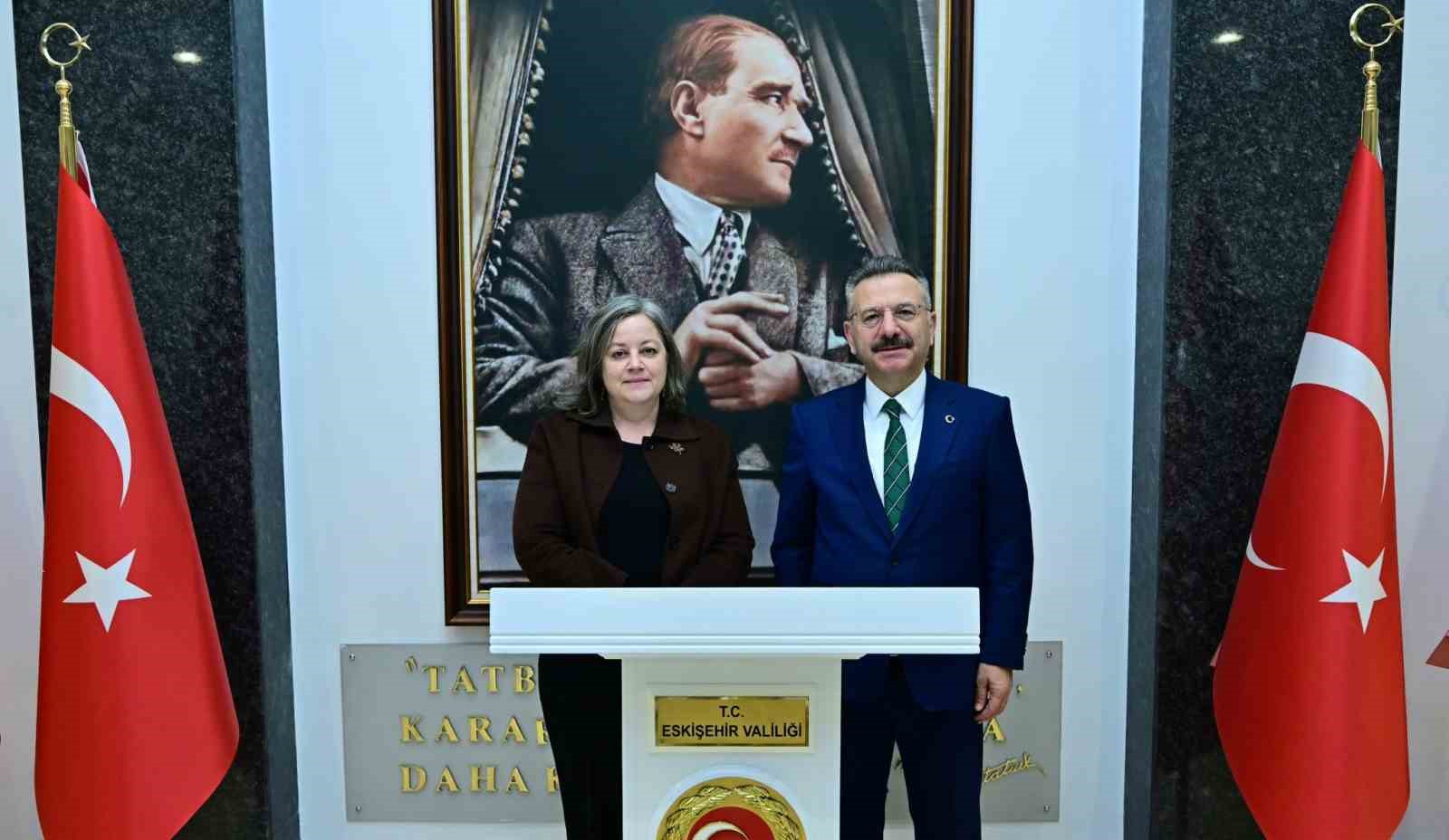 Vali Hüseyin Aksoy, Almanya Başkonsolosu Dr. Regine Grienberger’i makamında kabul etti