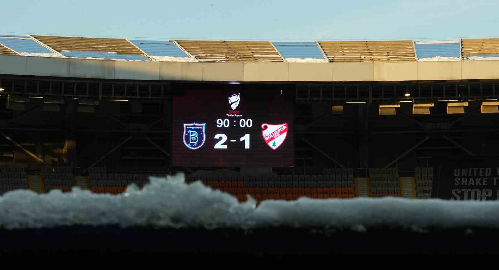 Ziraat Türkiye Kupası: Rams Başakşehir: 2 – Boluspor: 1 (Maç sonucu)